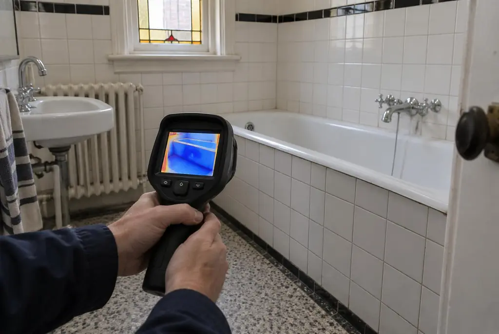 Lekdetectie Amersfoort – onderzoek in een badkamer van een oudere woning