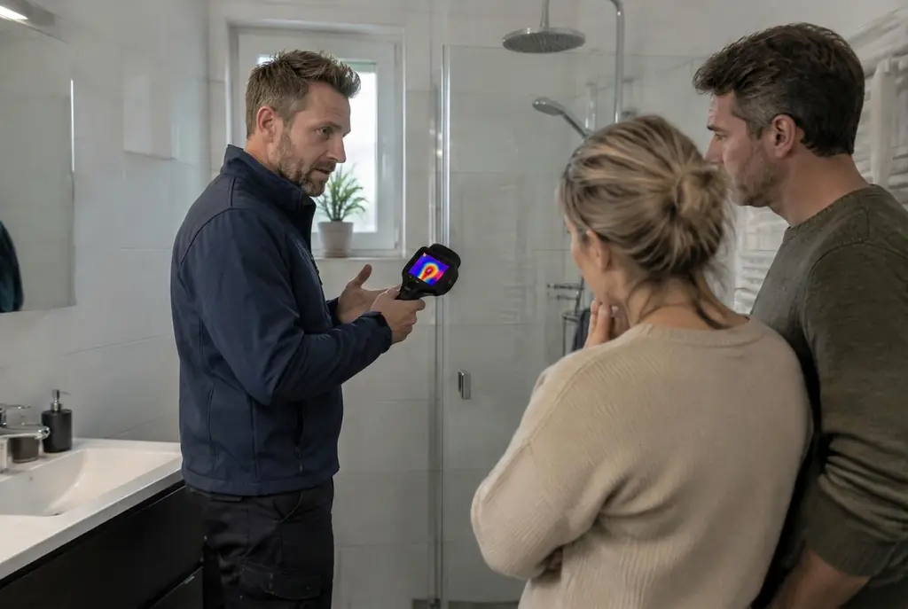 Lekdetectie Amersfoort – specialist legt bevindingen uit aan bewoner